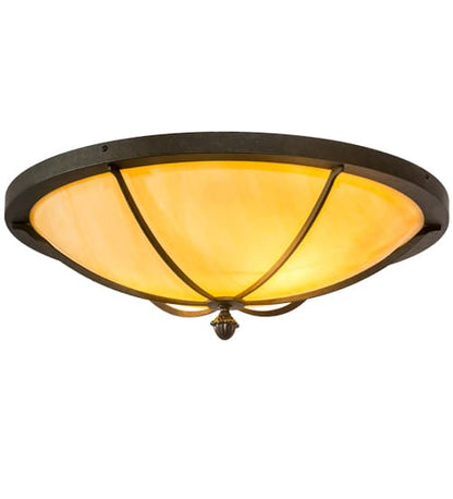 Dominga 2 Light 24" Wide Flush Mount Bowl Ceiling Fixture