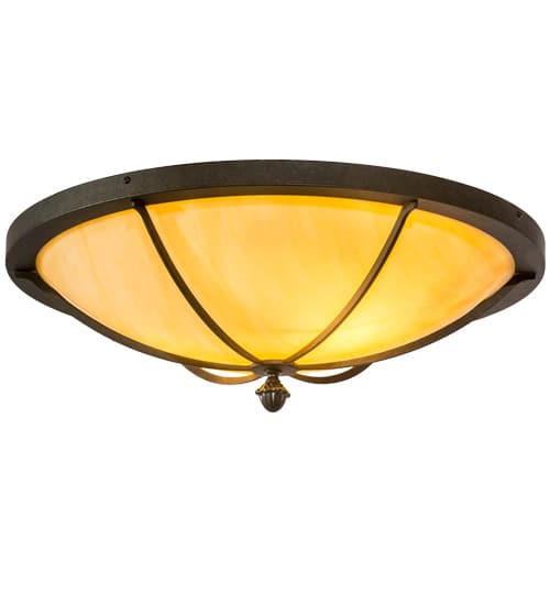 Dominga 2 Light 24" Wide Flush Mount Bowl Ceiling Fixture