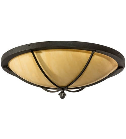 Dominga 2 Light 24" Wide Flush Mount Bowl Ceiling Fixture