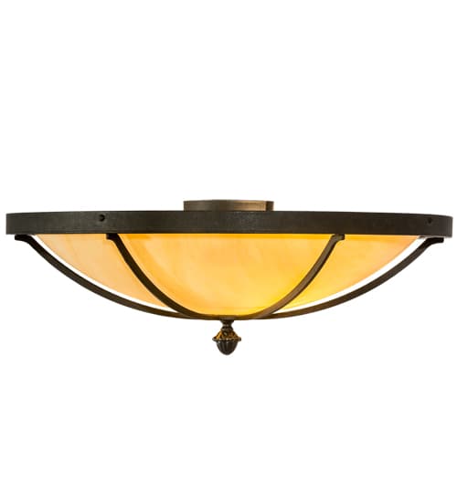 Dominga 2 Light 24" Wide Flush Mount Bowl Ceiling Fixture