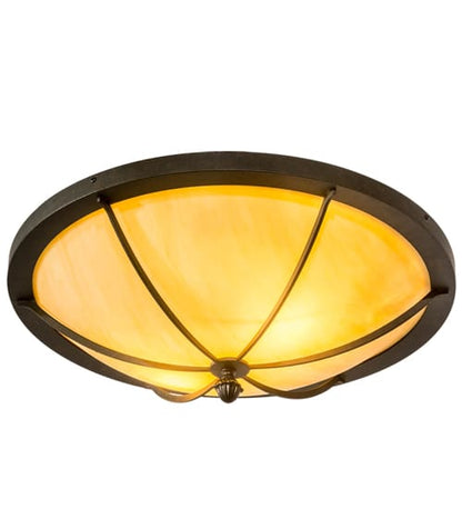 Dominga 2 Light 24" Wide Flush Mount Bowl Ceiling Fixture