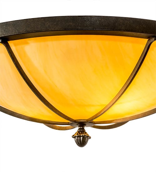Dominga 2 Light 24" Wide Flush Mount Bowl Ceiling Fixture