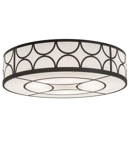 Revival Deco Cilindro 8 Light 60" Wide Semi-Flush Drum Ceiling Fixture