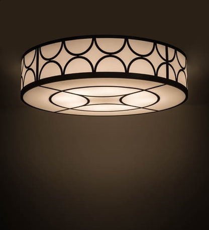 Revival Deco Cilindro 8 Light 60" Wide Semi-Flush Drum Ceiling Fixture