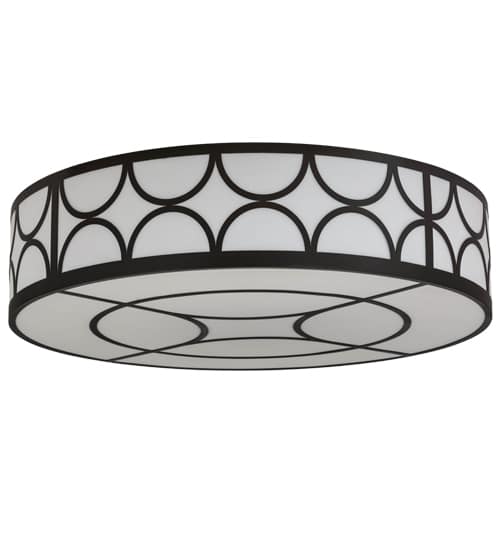 Revival Deco Cilindro 8 Light 60" Wide Semi-Flush Drum Ceiling Fixture