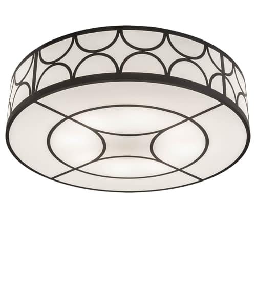 Revival Deco Cilindro 8 Light 60" Wide Semi-Flush Drum Ceiling Fixture
