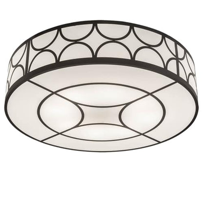 Revival Deco Cilindro 8 Light 60" Wide Semi-Flush Drum Ceiling Fixture