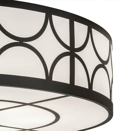 Revival Deco Cilindro 8 Light 60" Wide Semi-Flush Drum Ceiling Fixture