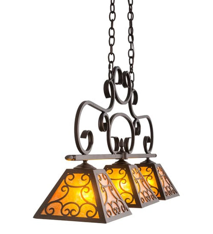 Bandolei 3 Light 10" Wide Linear Pendant