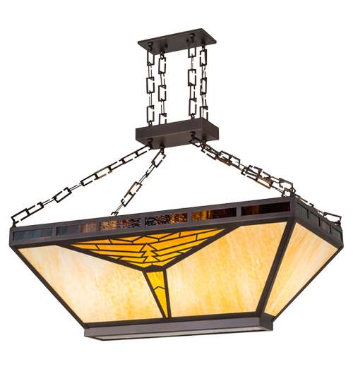 Mission 9 Light 24" Wide Linear Pendant