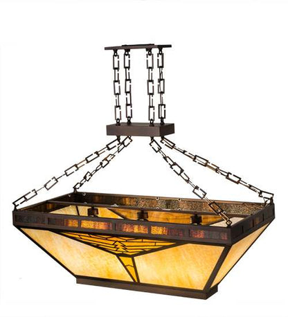 Mission 9 Light 24" Wide Linear Pendant