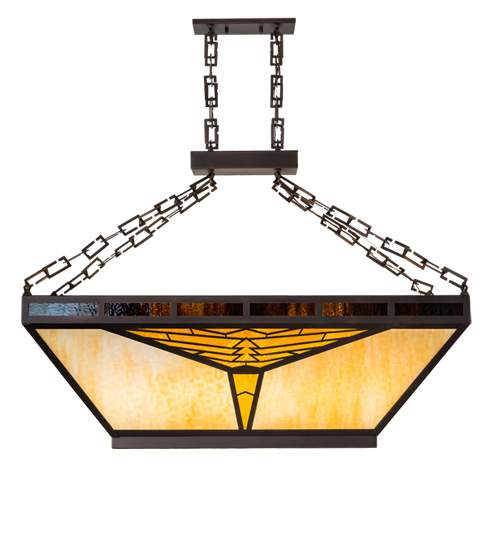 Mission 9 Light 24" Wide Linear Pendant