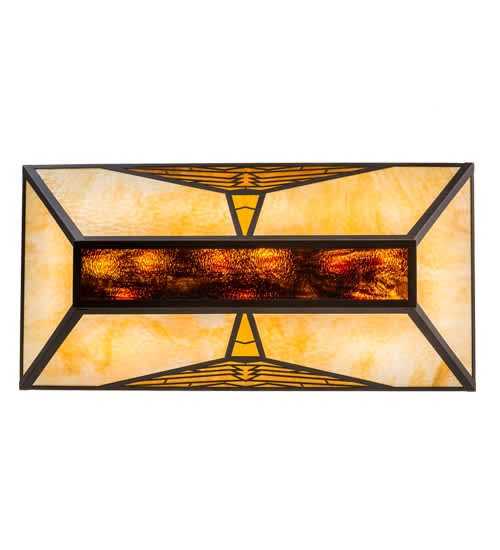 Mission 9 Light 24" Wide Linear Pendant