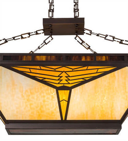 Mission 9 Light 24" Wide Linear Pendant