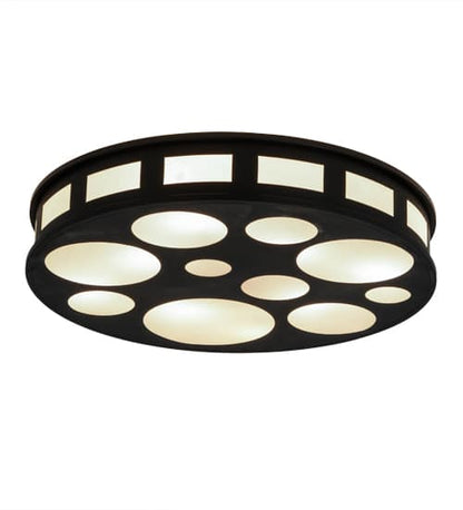 Geo 8 Light 30" Wide Semi-Flush Drum Ceiling Fixture