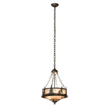 Meyda Tiffany Tall Pines 3 Light 16" Wide Pendant