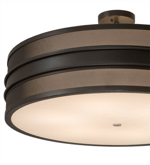 Nolan 6 Light 36" Wide Semi-Flush Drum Ceiling Fixture