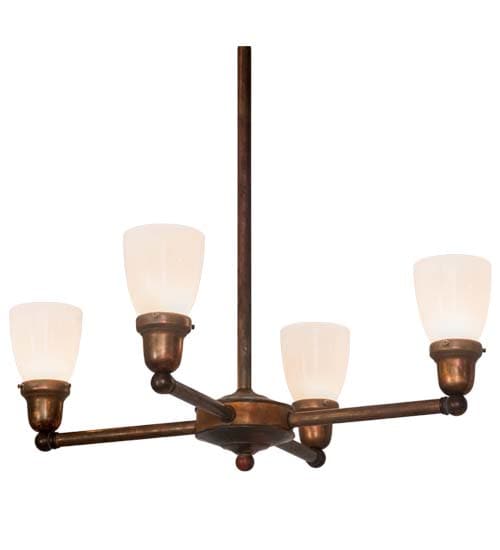 Revival Goblet 4 Light 26" Wide Chandelier