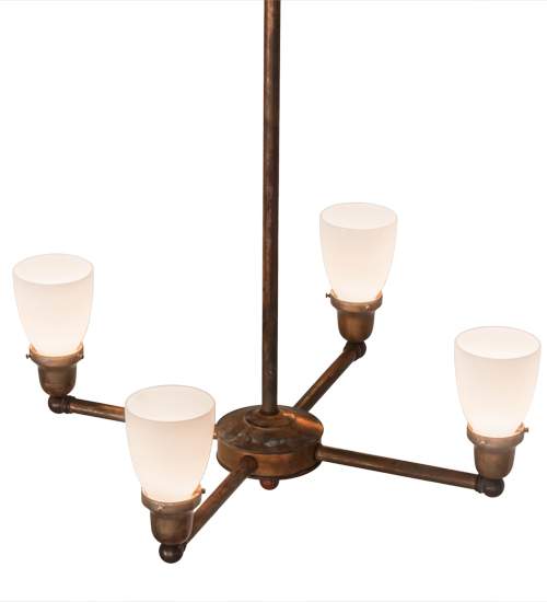 Revival Goblet 4 Light 26" Wide Chandelier