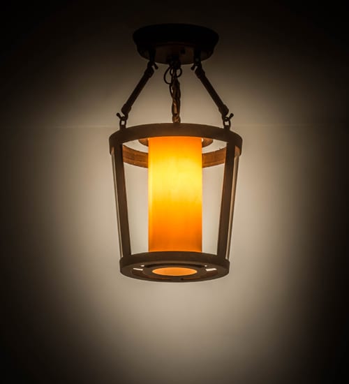 Cilindro Tapered 10" Wide Semi-Flush Ceiling Fixture