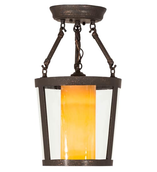 Cilindro Tapered 10" Wide Semi-Flush Ceiling Fixture