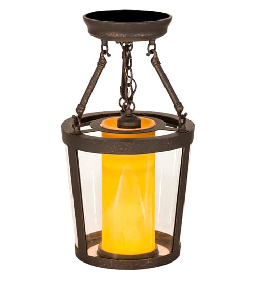 Cilindro Tapered 10" Wide Semi-Flush Ceiling Fixture