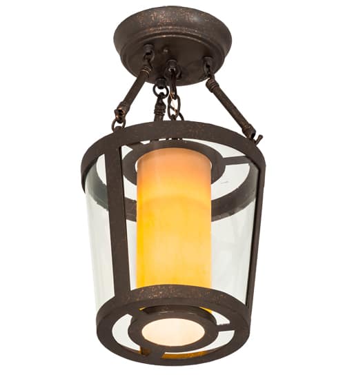 Cilindro Tapered 10" Wide Semi-Flush Ceiling Fixture