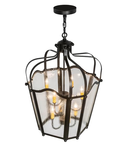 Citadel 8 Light 22" Wide Taper Candle Pendant