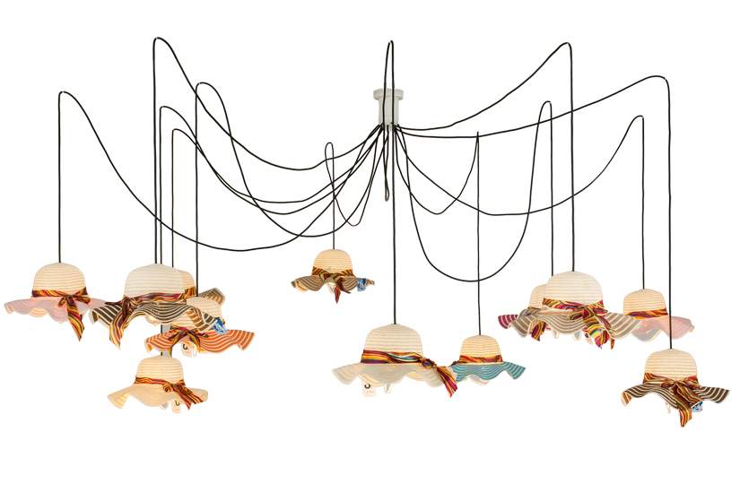 Castiliolite Cappelli 12 Light Adjustable Width Abstract Multi Light Pendant