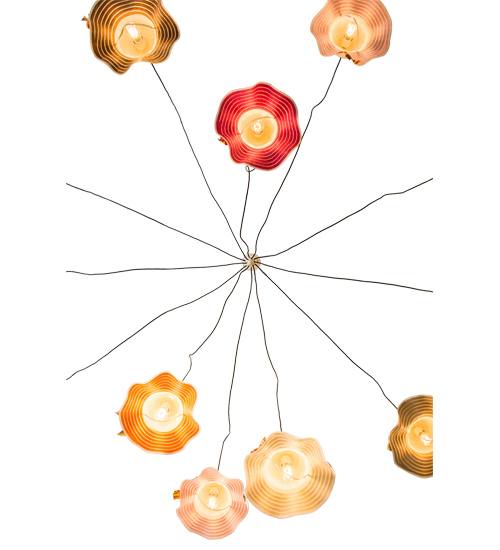 Castiliolite Cappelli 12 Light Adjustable Width Abstract Multi Light Pendant