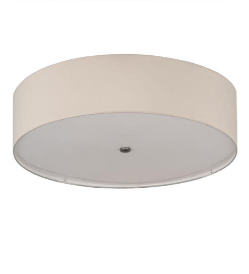 Cilindro 4 Light 30" Wide Semi-Flush Drum Ceiling Fixture - Nickel Finish