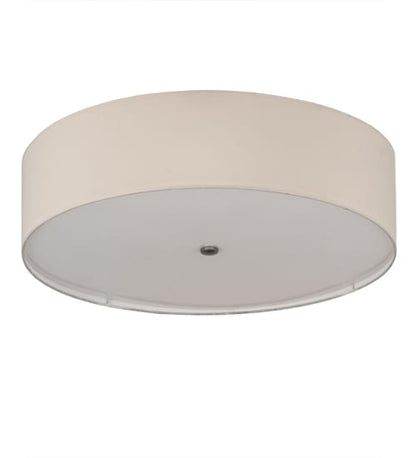 Cilindro 4 Light 30" Wide Semi-Flush Drum Ceiling Fixture - Nickel Finish