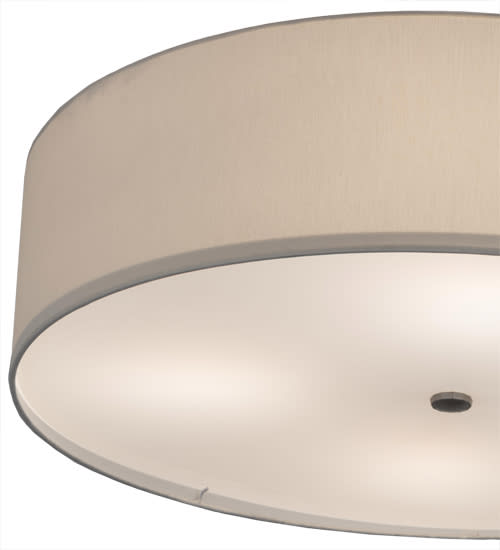 Cilindro 4 Light 30" Wide Semi-Flush Drum Ceiling Fixture - Nickel Finish
