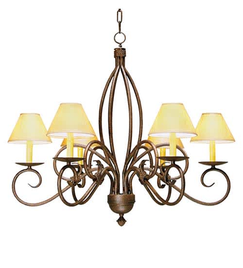 Squire 6 Light 28" Wide Chandelier