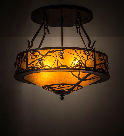 Whispering Pines 4 Light 24" Wide Pendant
