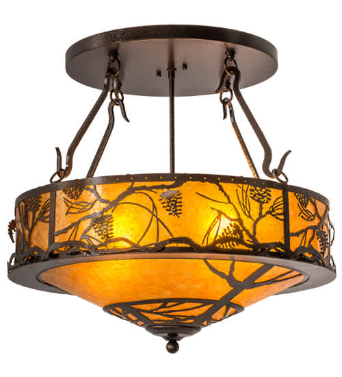 Whispering Pines 4 Light 24" Wide Pendant