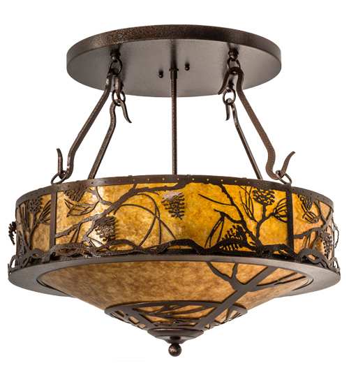 Whispering Pines 4 Light 24" Wide Pendant