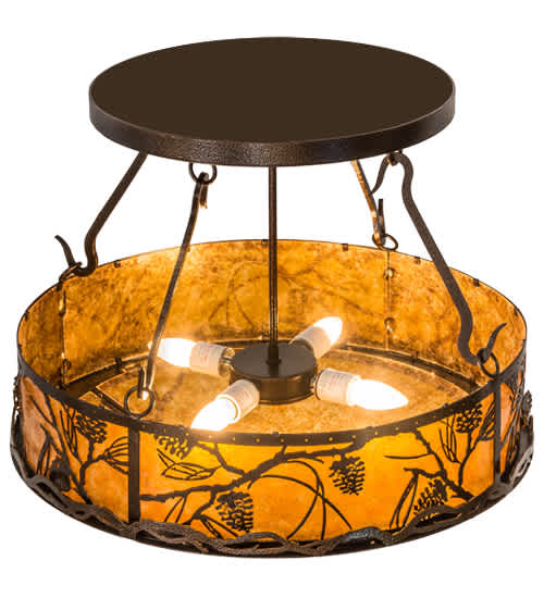 Whispering Pines 4 Light 24" Wide Pendant