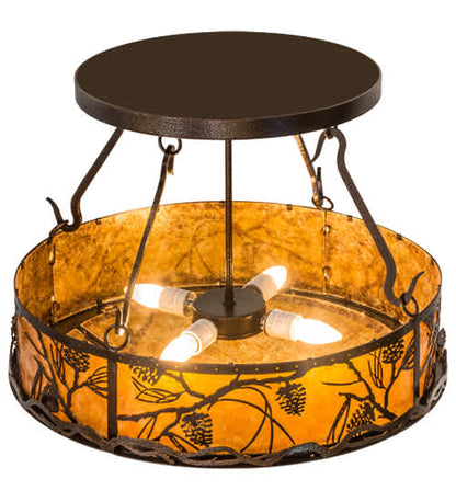 Whispering Pines 4 Light 24" Wide Pendant