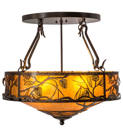 Whispering Pines 4 Light 24" Wide Pendant
