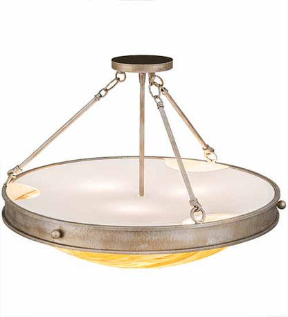 Dionne 3 Light 24" Wide Semi-Flush Bowl Ceiling Fixture