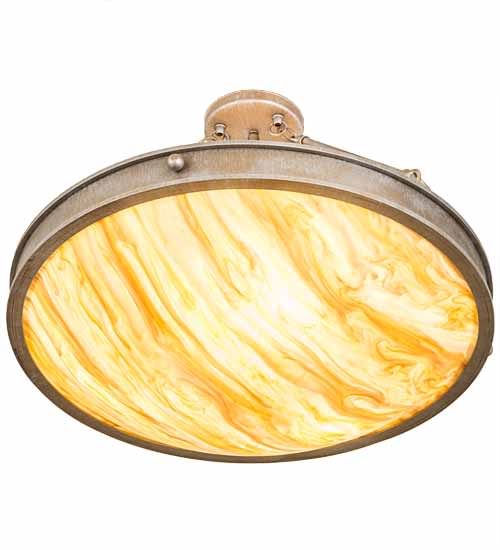 Dionne 3 Light 24" Wide Semi-Flush Bowl Ceiling Fixture