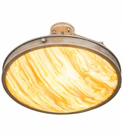Dionne 3 Light 24" Wide Semi-Flush Bowl Ceiling Fixture