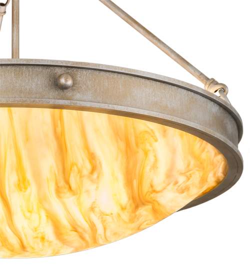 Dionne 3 Light 24" Wide Semi-Flush Bowl Ceiling Fixture