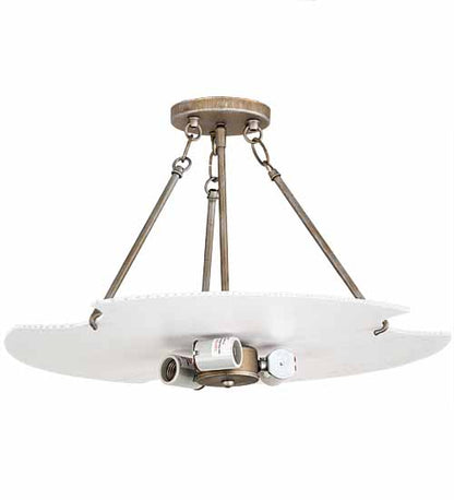Dionne 3 Light 24" Wide Semi-Flush Bowl Ceiling Fixture