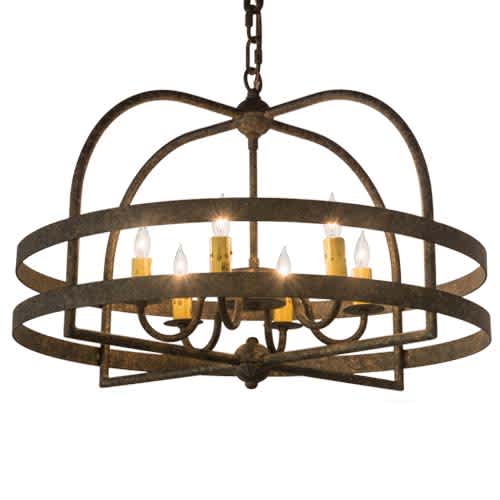 Aldari 6 Light 22" Wide Taper Candle Style Chandelier