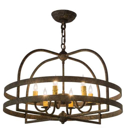 Aldari 6 Light 22" Wide Taper Candle Style Chandelier