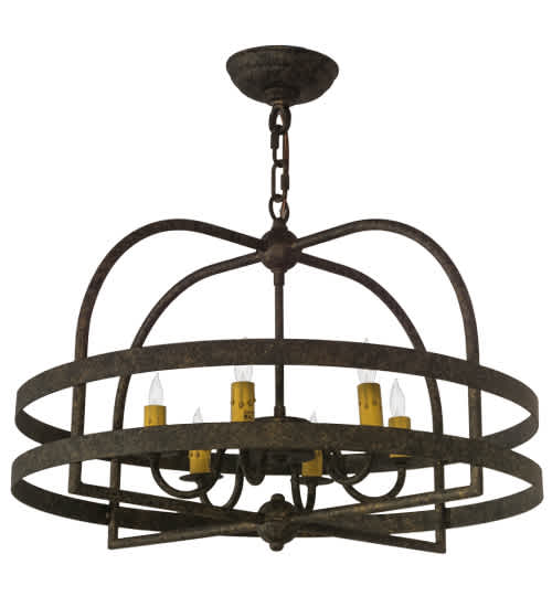 Aldari 6 Light 22" Wide Taper Candle Style Chandelier