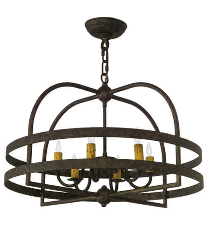 Aldari 6 Light 22" Wide Taper Candle Style Chandelier
