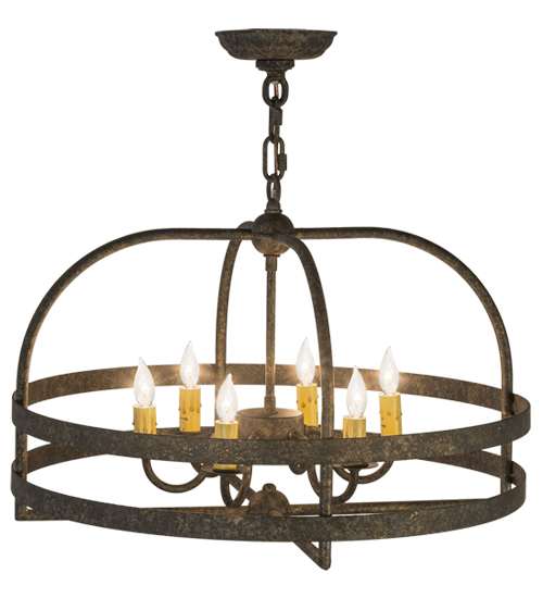 Aldari 6 Light 22" Wide Taper Candle Style Chandelier